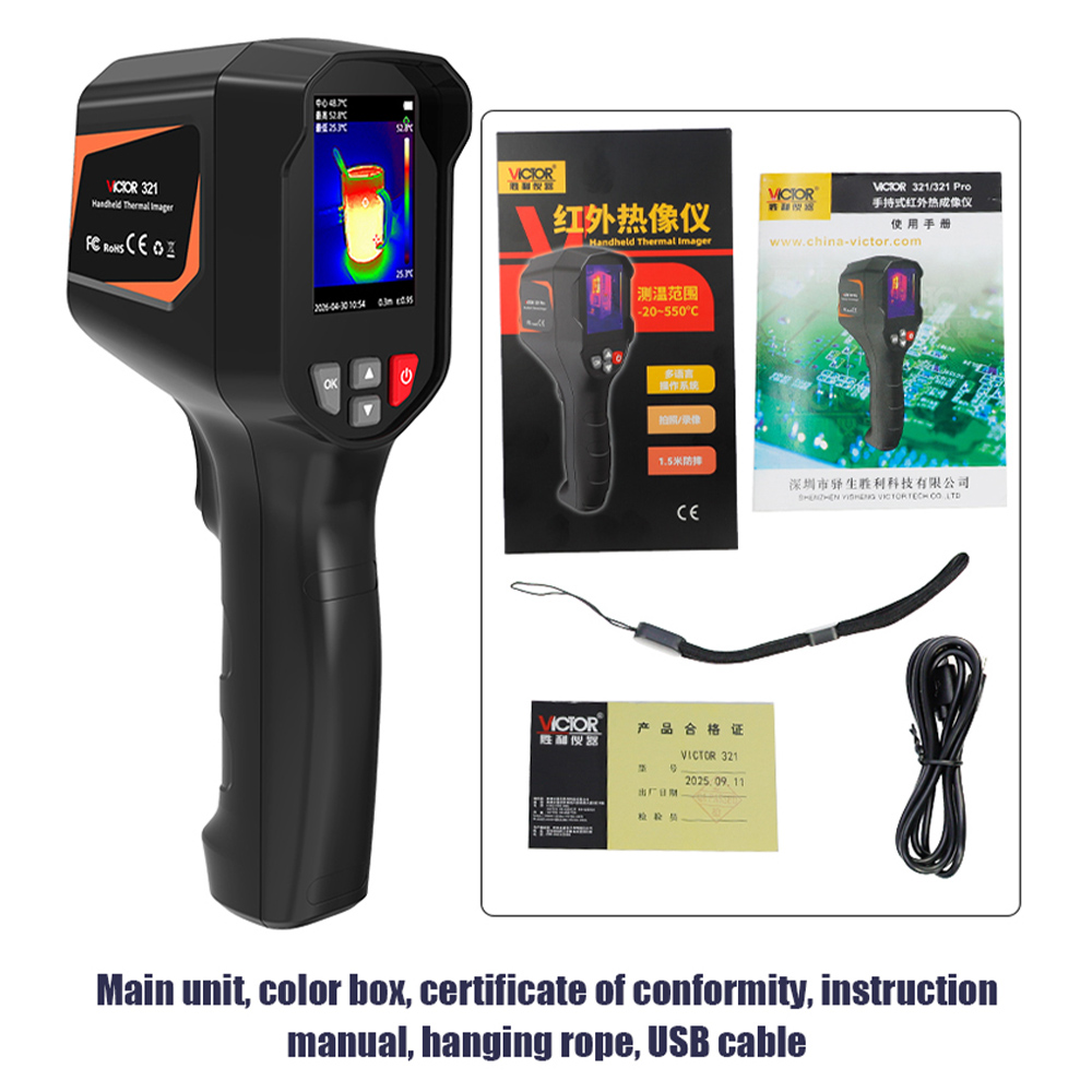 Victor 321 Handheid Infrared T - Nf 521 Thermal Imaging Camera recension och pris